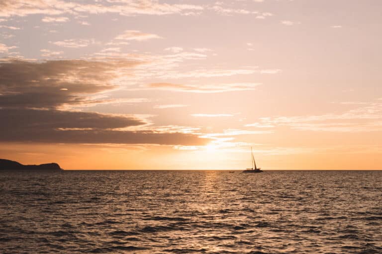 boat in the ocean